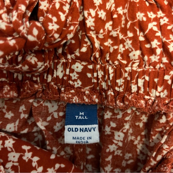 Old Navy Tie Shoulder Floral Split Front Midi Swing Dress - Picture 2 of 2